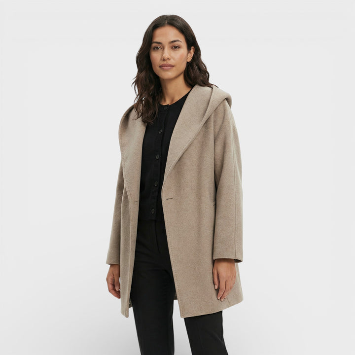 Manteau Oversize Court Un Bouton Femme