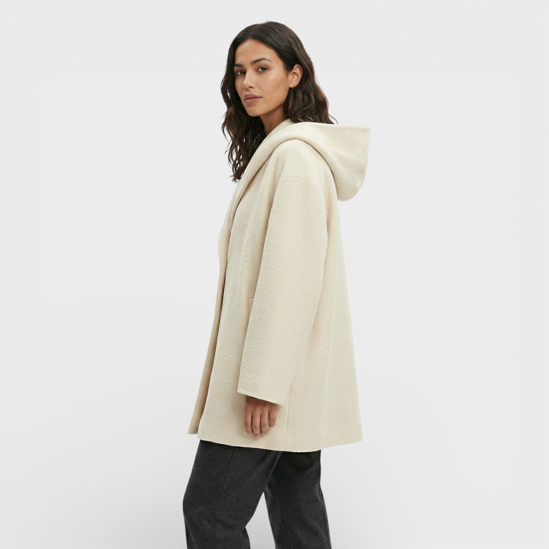 Manteau Oversize Court Un Bouton Femme