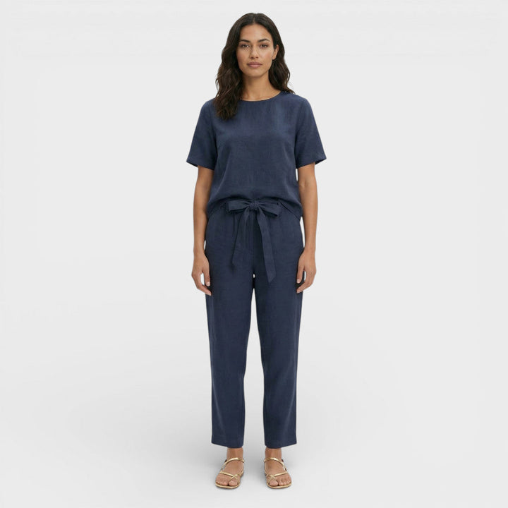 Ensemble Femme Top Pantalon Nœud