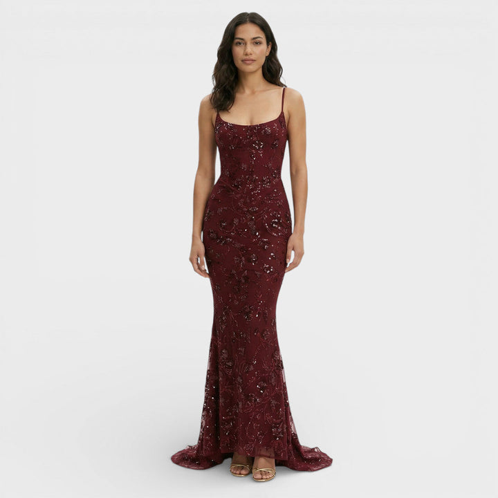 Robe Longue Paillettes Sirène Femme