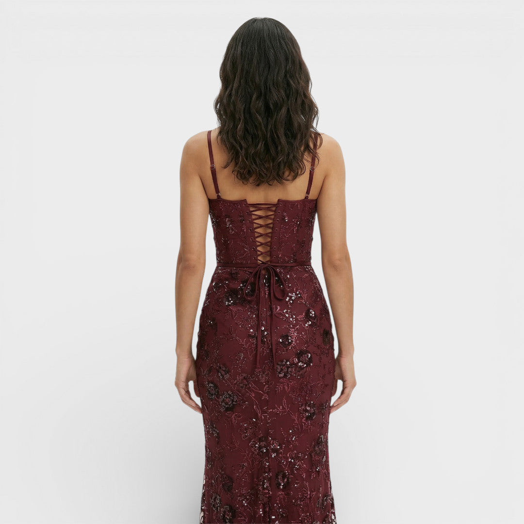 Robe Longue Paillettes Sirène Femme