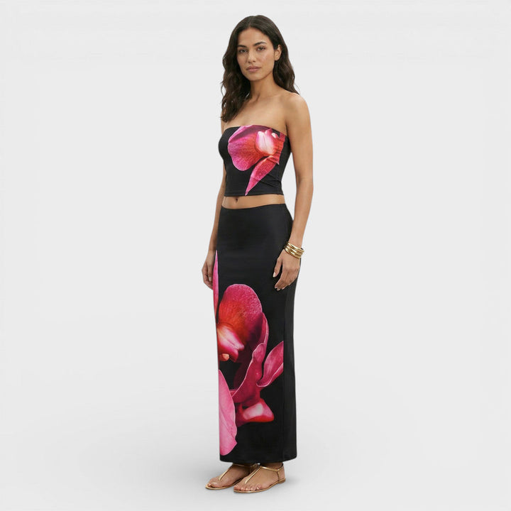 Ensemble Deux Pièces Femme Floral