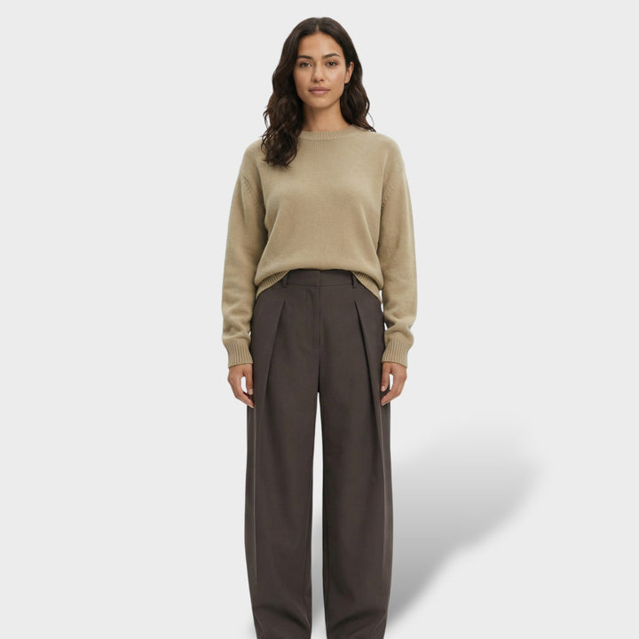 Pantalon Large Élégant Femme