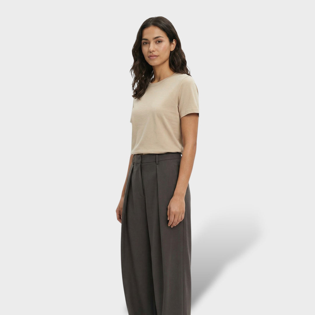 Pantalon Large Élégant Femme