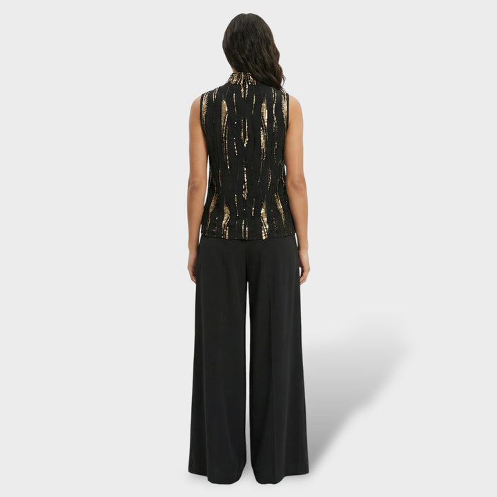 Pantalon Large Élégant Femme