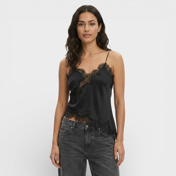 Top Lingerie Dentelle Sans Manches