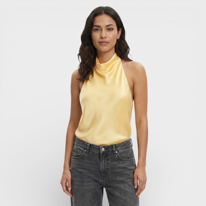 Top Halter Femme Dos Ouvert
