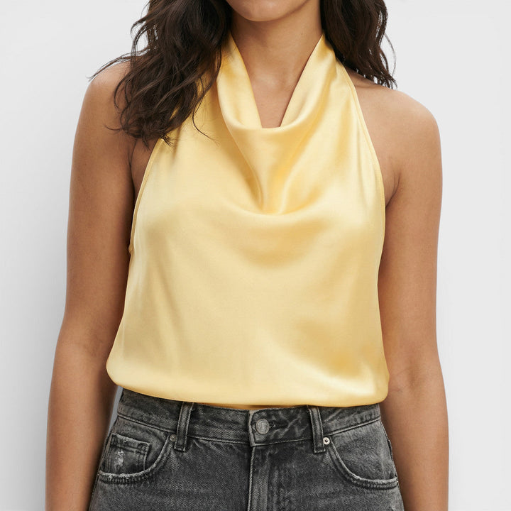 Top Halter Femme Dos Ouvert