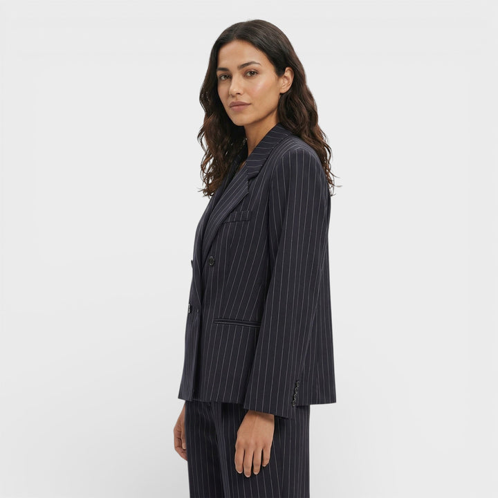 Blazer Élégant Rayures Femme