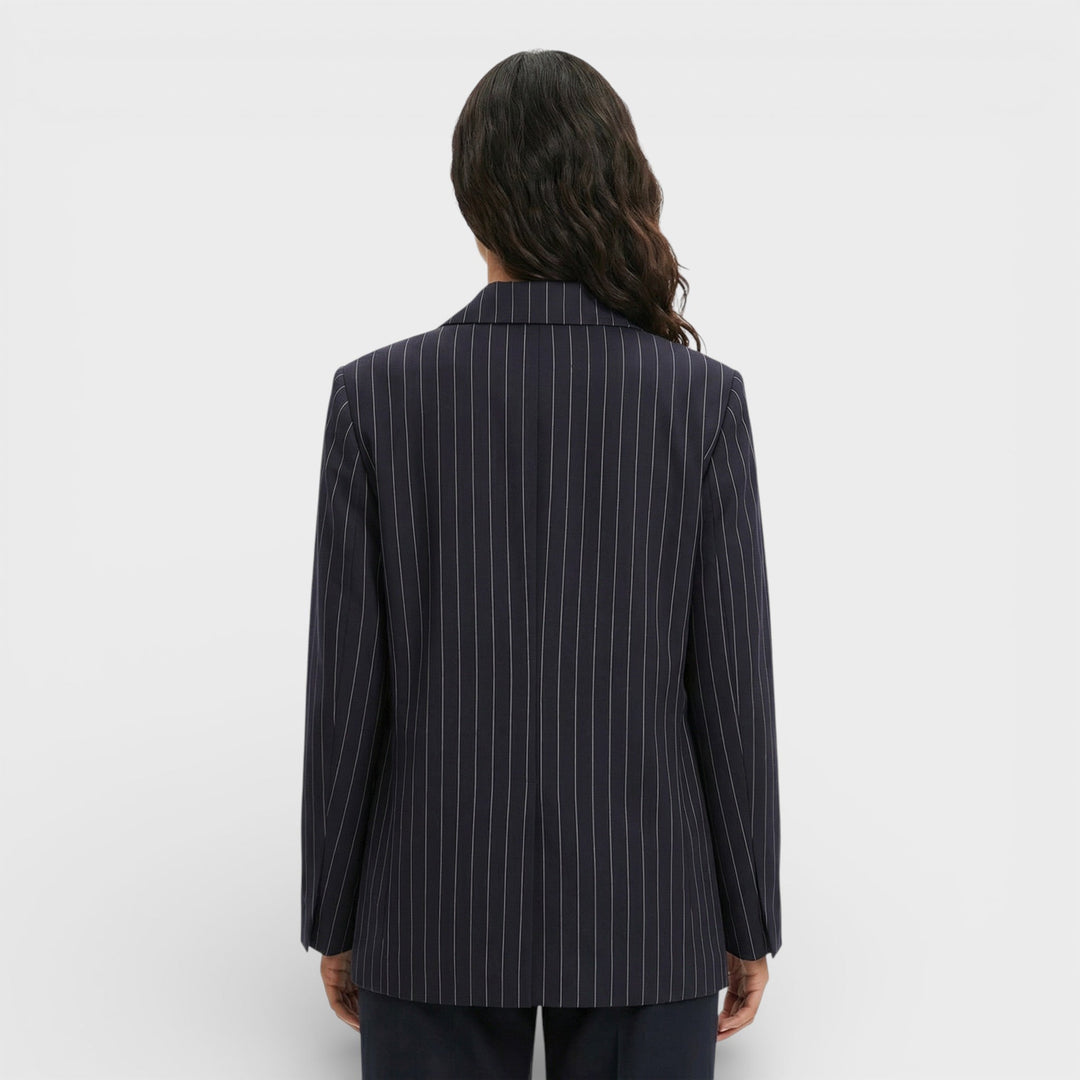 Blazer Élégant Rayures Femme