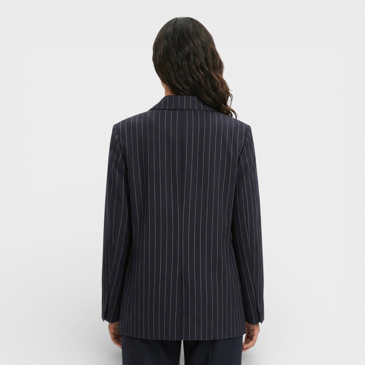Blazer Élégant Rayures Femme