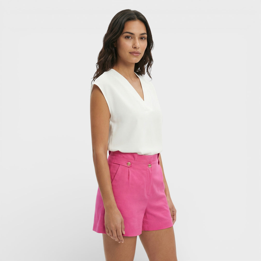 T-shirt Décolleté V Élégant Femme