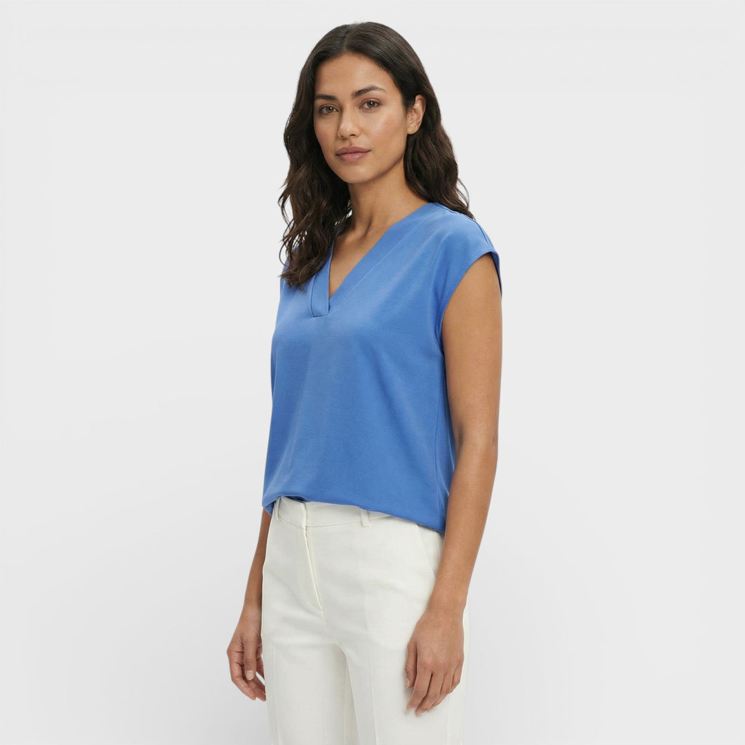 T-shirt Décolleté V Élégant Femme