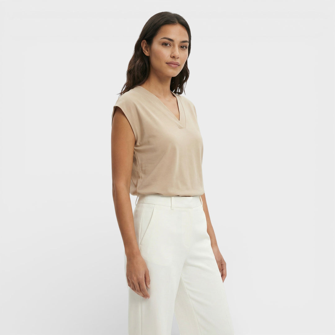 T-shirt Décolleté V Élégant Femme