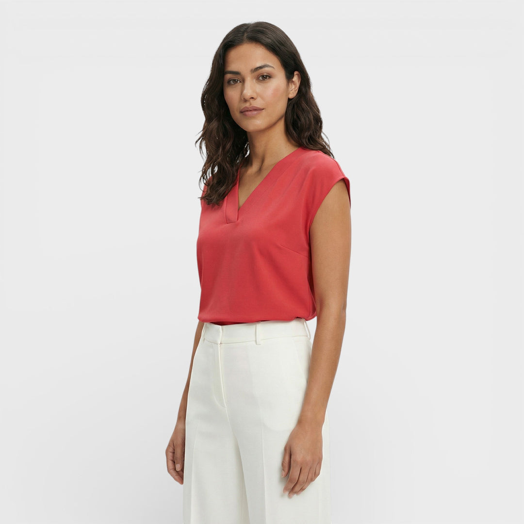 T-shirt Décolleté V Élégant Femme