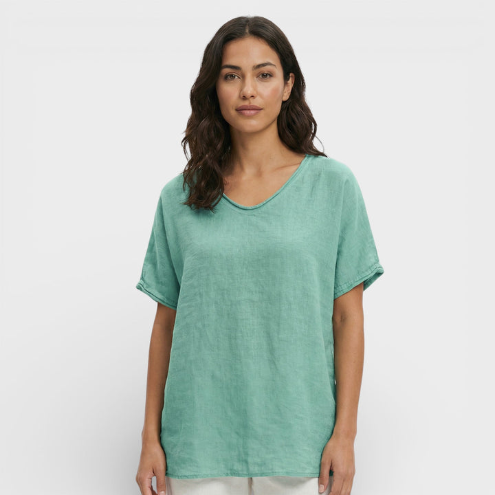 T-shirt Ample Décolleté V Femme