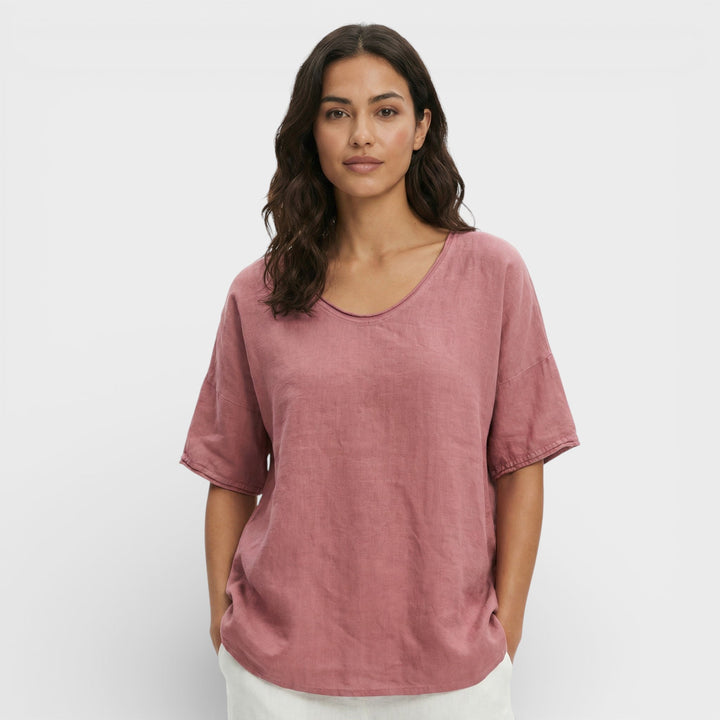 T-shirt Ample Décolleté V Femme