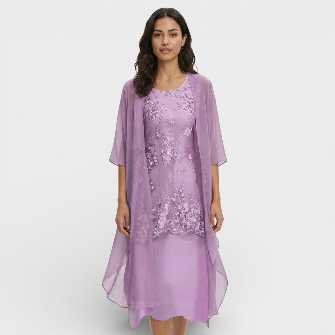 Robe Midi Deux Pièces Élégante