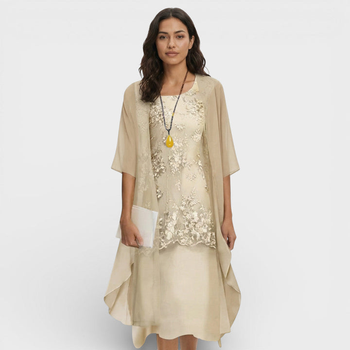 Robe Midi Deux Pièces Élégante
