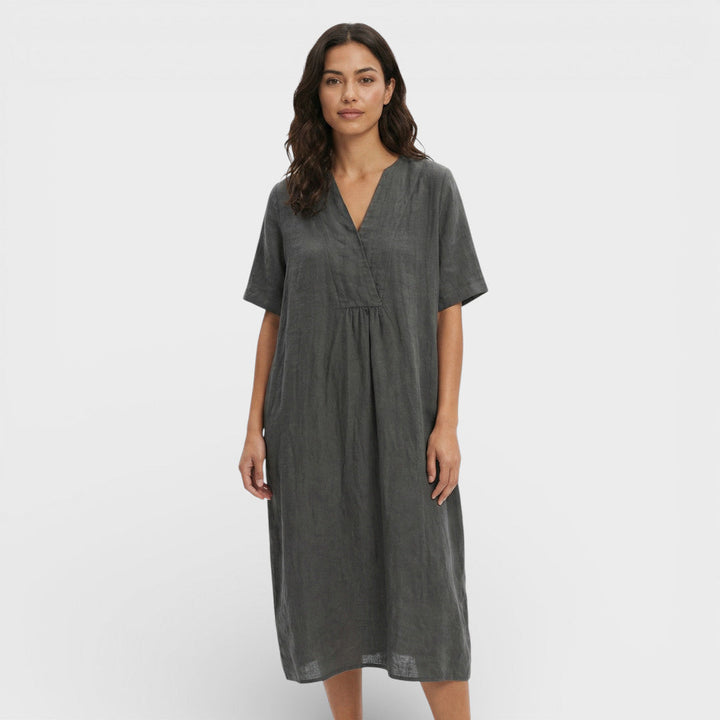 Robe Midi Coton Lin Femme