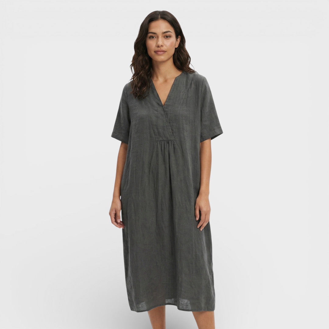 Robe Midi Coton Lin Femme