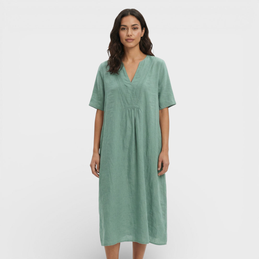 Robe Midi Coton Lin Femme
