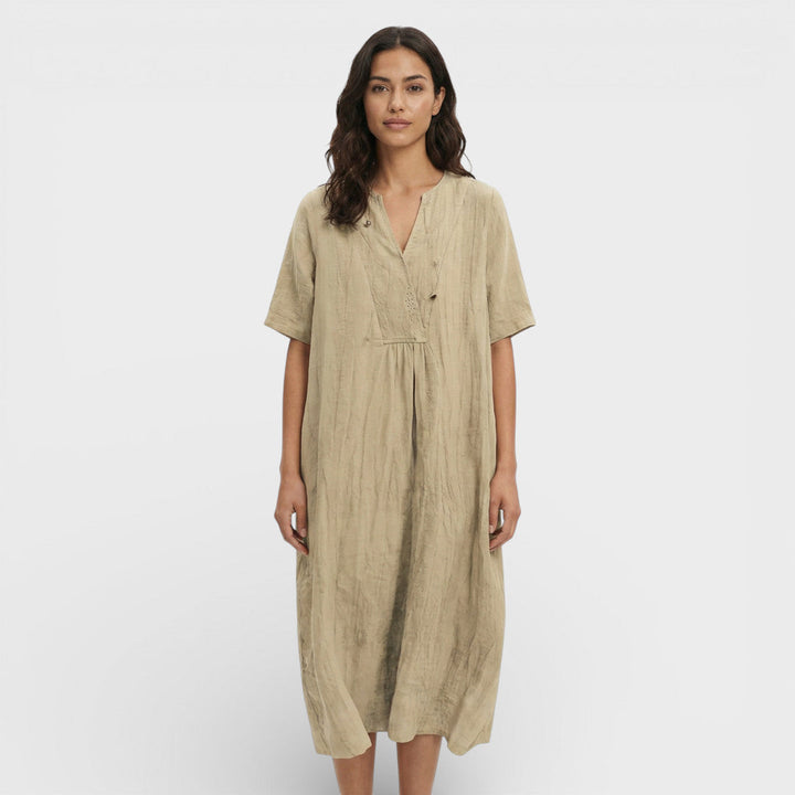 Robe Midi Coton Lin Femme