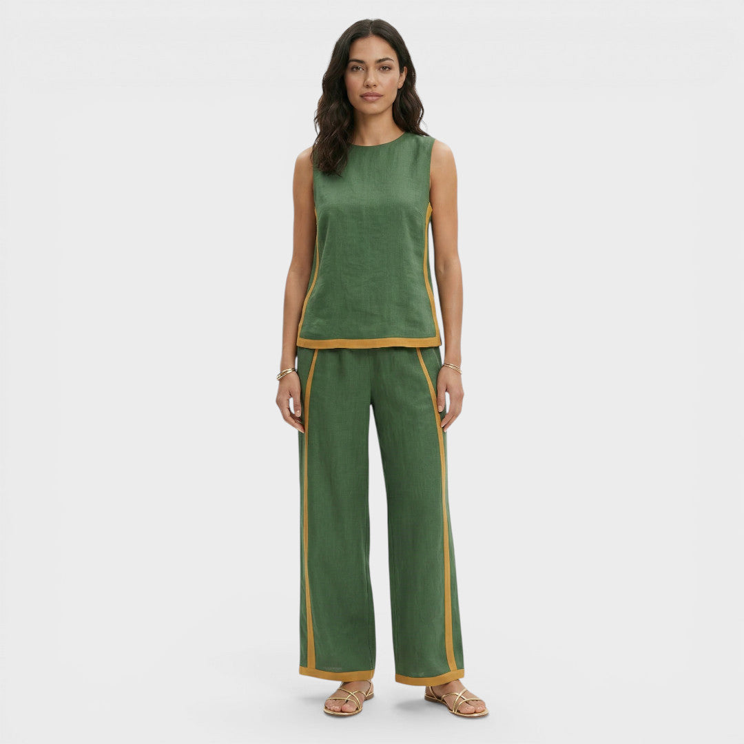 Ensemble Deux Pièces Femme Color Block