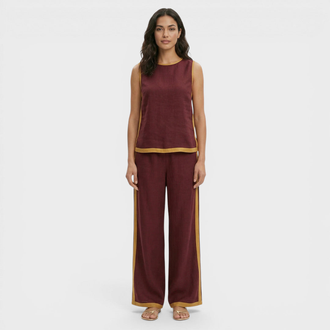 Ensemble Deux Pièces Femme Color Block