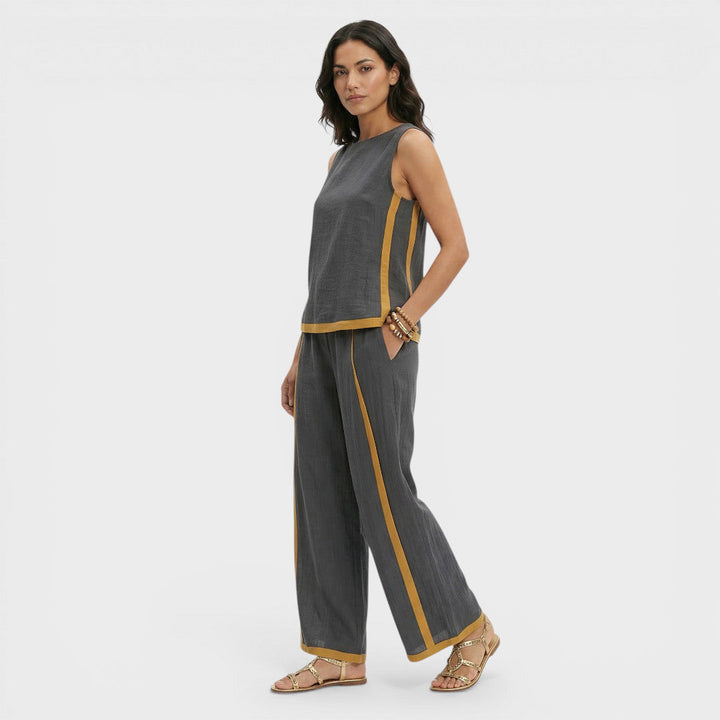 Ensemble Deux Pièces Femme Color Block