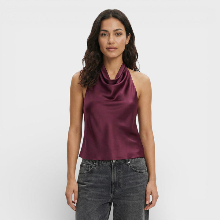 Top Halter Femme Dos Ouvert