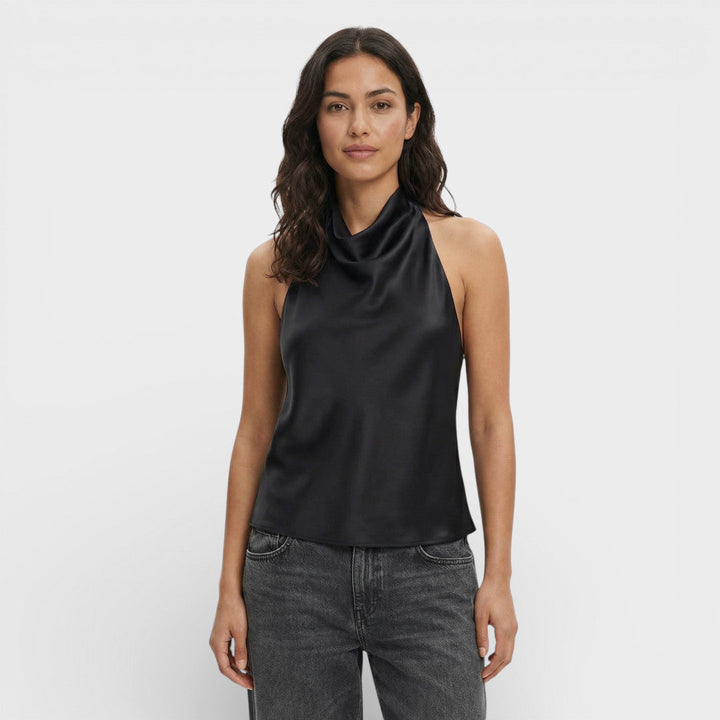 Top Halter Femme Dos Ouvert