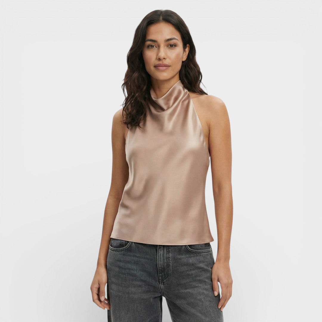 Top Halter Femme Dos Ouvert