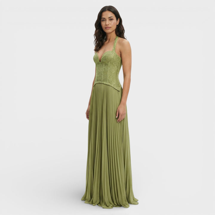 Robe Longue Halter Corset