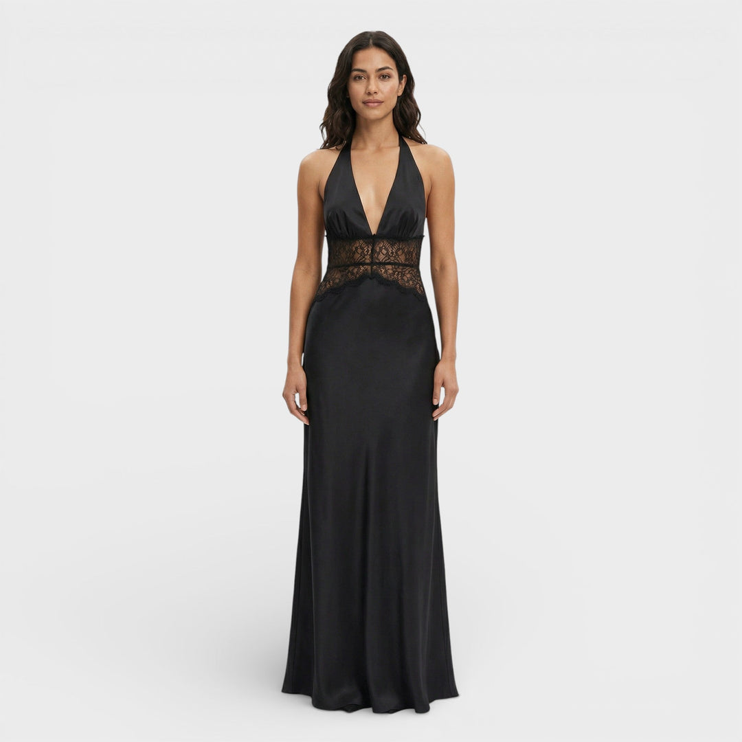 Robe Longue Halter Dos Ouvert