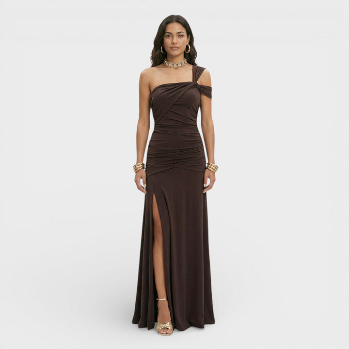 Robe Longue Invitée Une Épaule