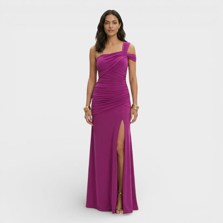Robe Longue Invitée Une Épaule