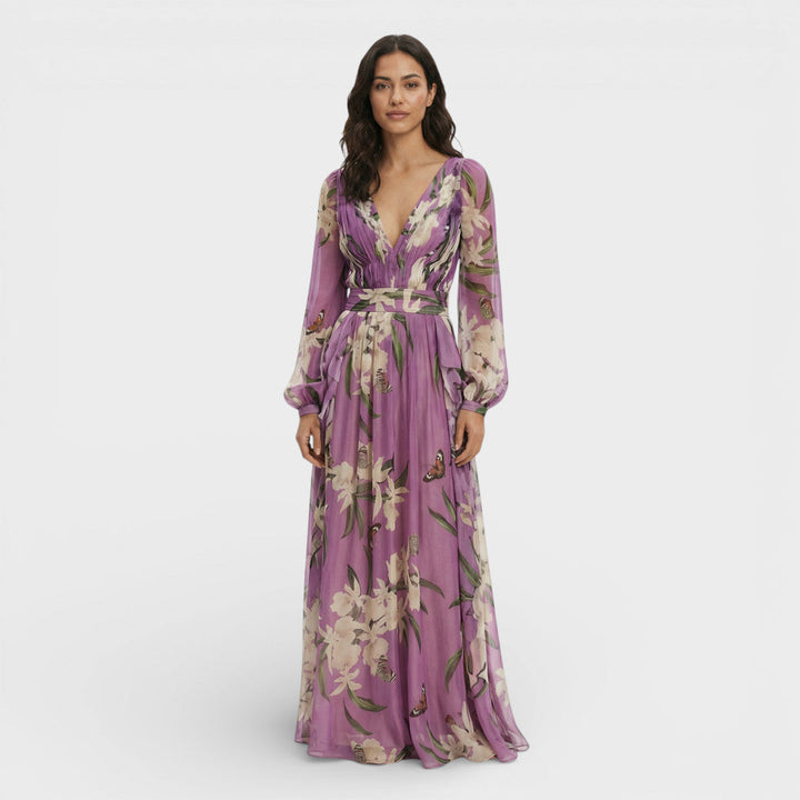 Robe Longue Femme Imprimé Fleurs