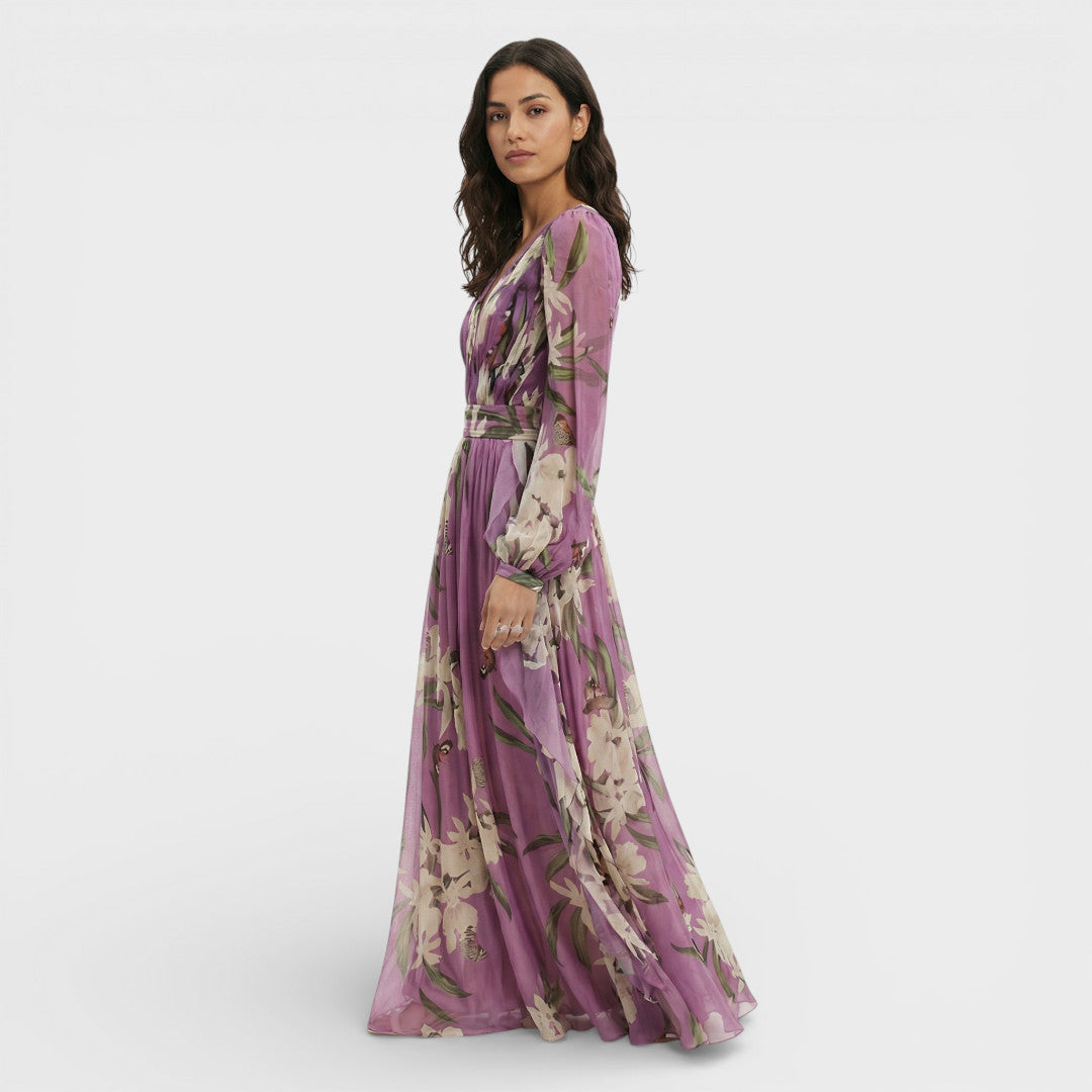 Robe Longue Femme Imprimé Fleurs
