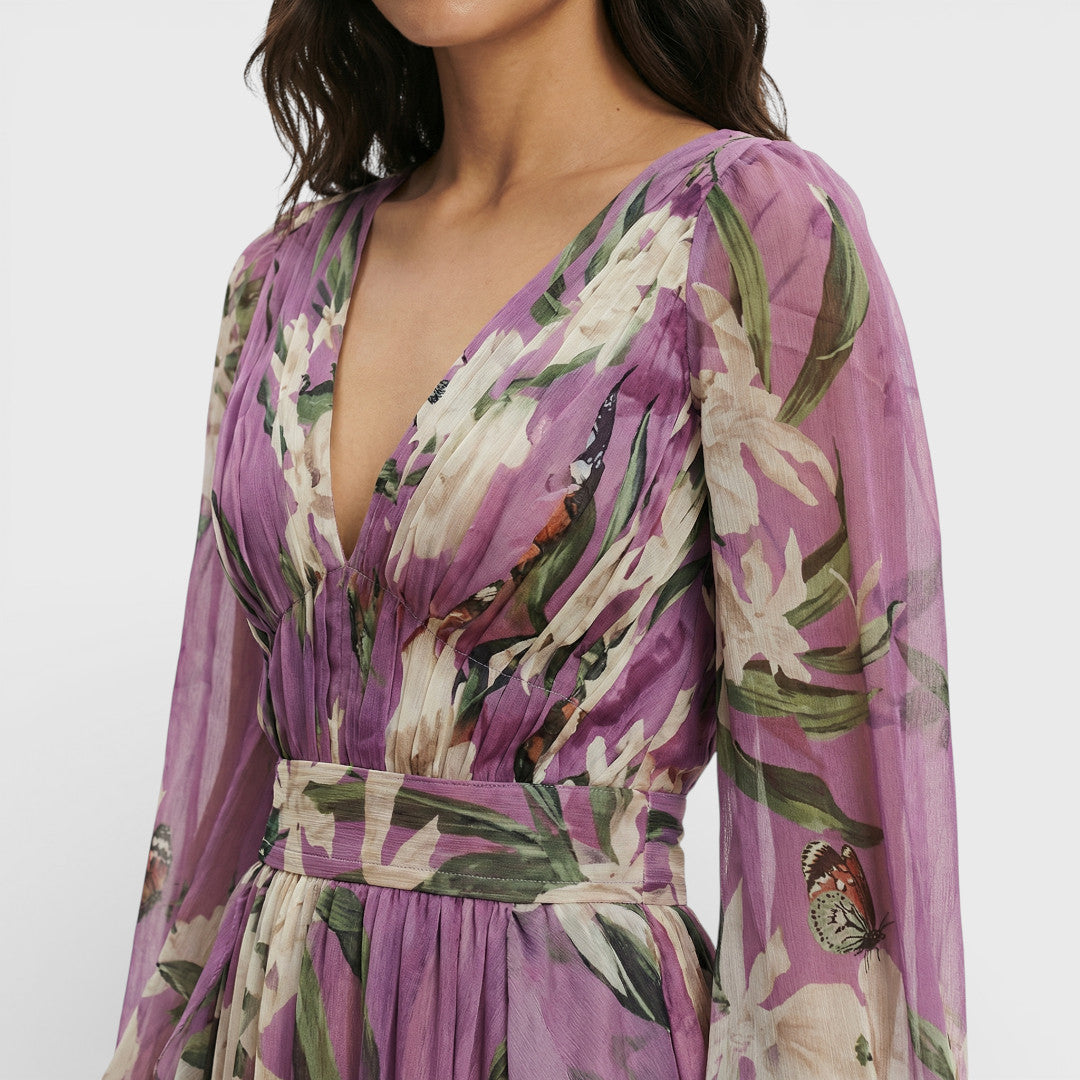 Robe Longue Femme Imprimé Fleurs