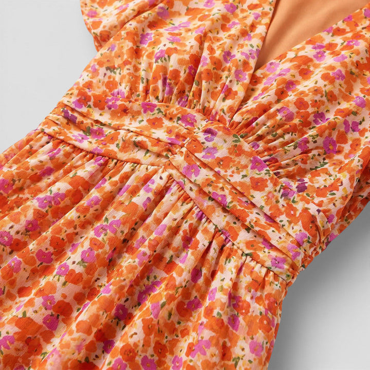 Robe Longue Florale Femme Élégante