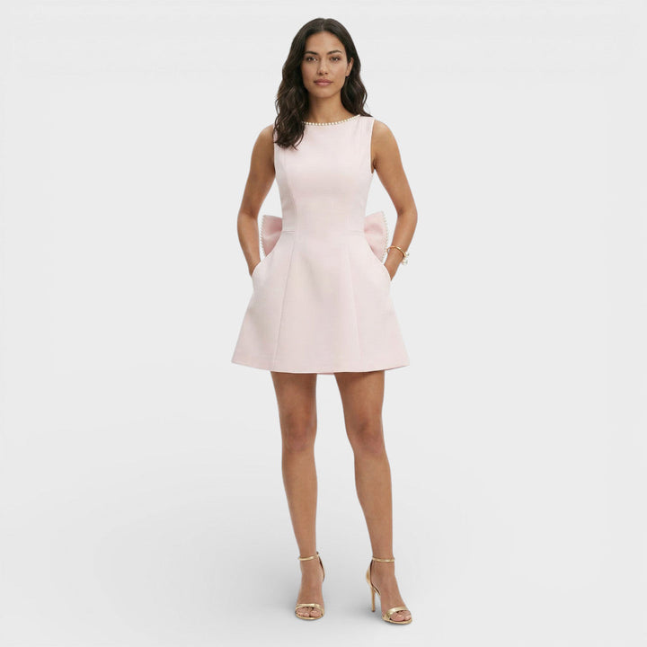 Robe Mini Soirée Nœud Dos