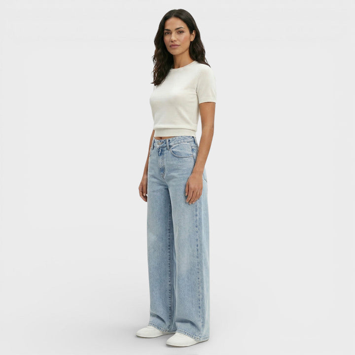 Jean Droit Taille Haute Femme