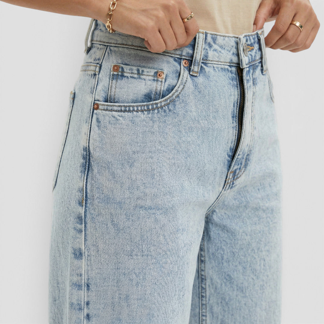 Jean Droit Taille Haute Femme