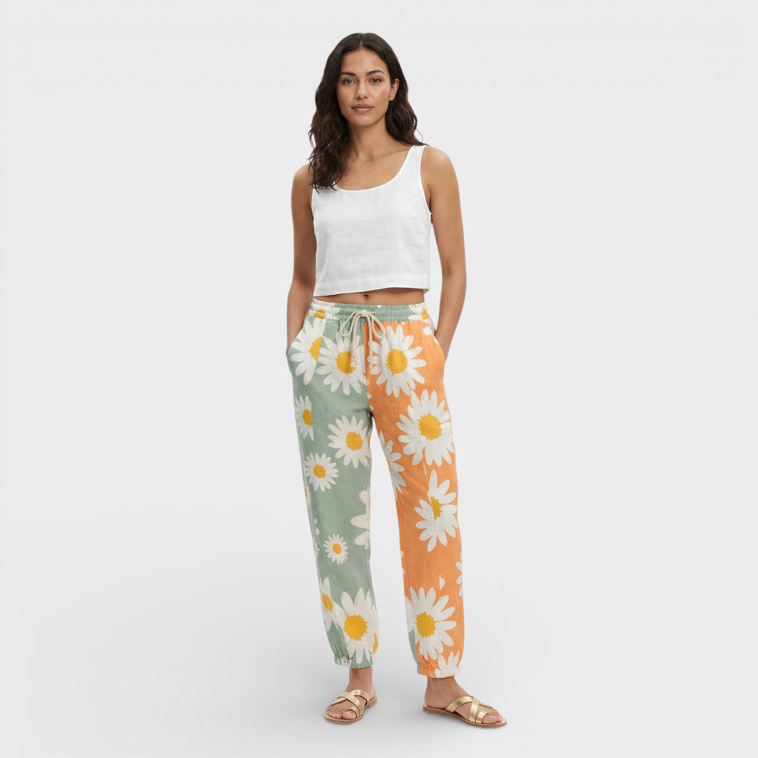 Pantalon Cheville Imprimé Femme