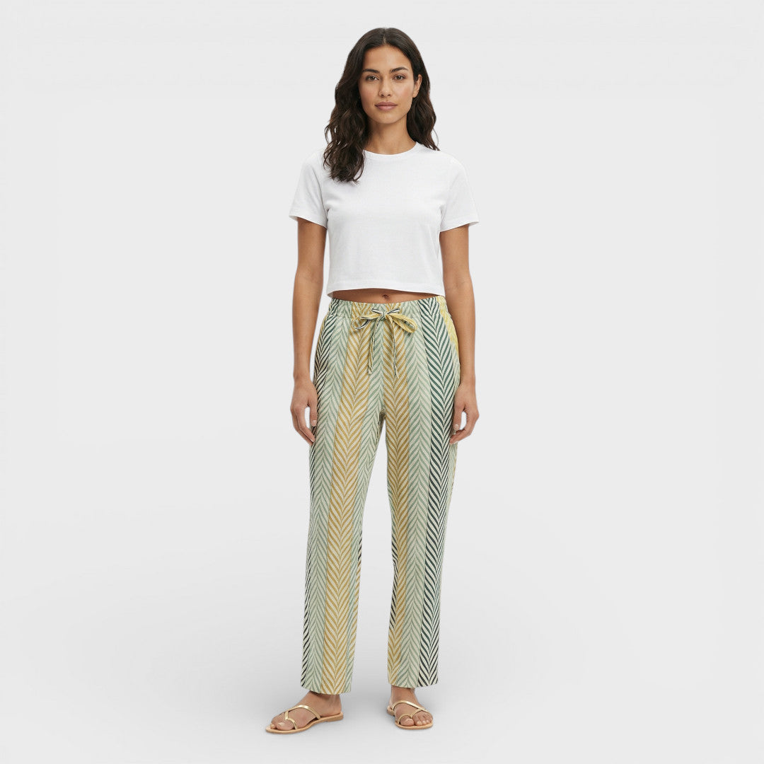 Pantalon Cheville Imprimé Femme