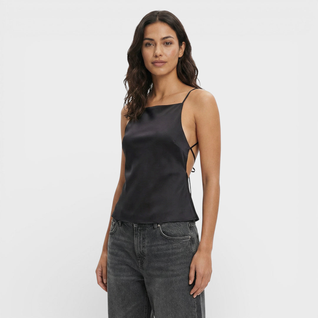 Top Dos Ouvert Femme Élégant