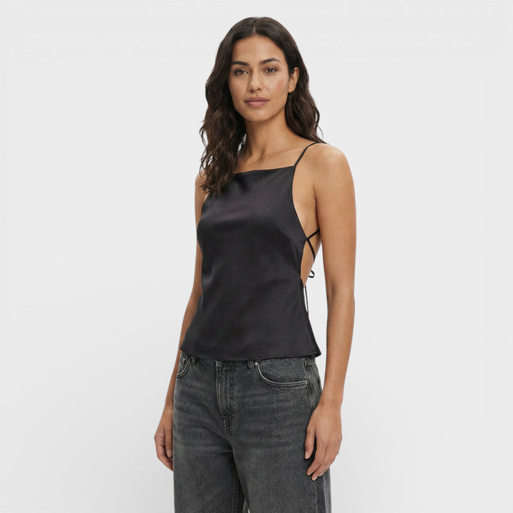 Top Dos Ouvert Femme Élégant