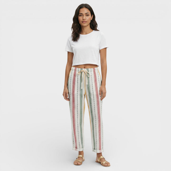 Pantalon Cheville Imprimé Femme