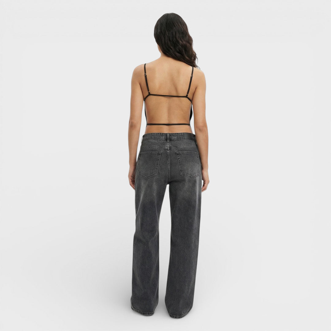 Top Dos Ouvert Femme Élégant